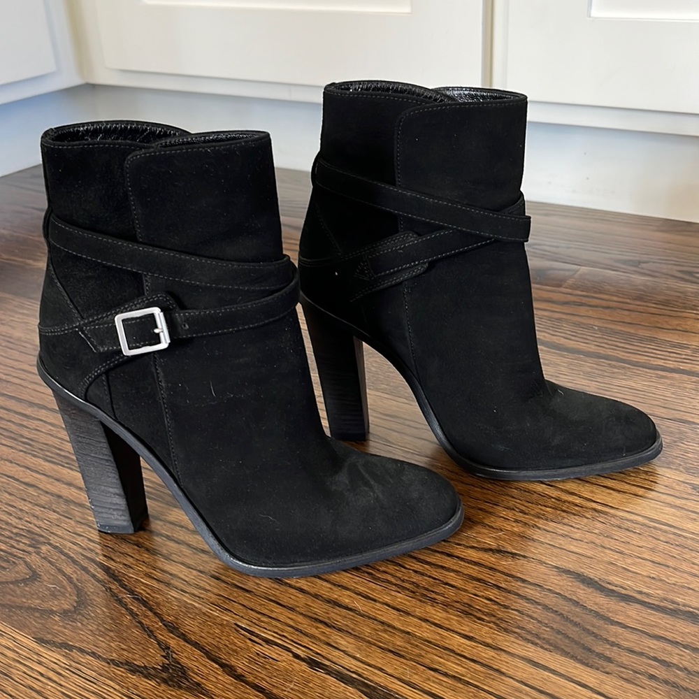 Saint Laurent Black Suede Bootie